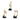 Elegant Golden Musical Note Resin Figurines - Decorative Statuette Set for Home, Office, and Desk DécorAUnited States - Berkana Home