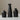 Modern Ceramic Vase Set of 3 - Small Decorative Vases for Pampas Grass, Dried Flowers & Boho Farmhouse Home DecorBlackUnited States - Berkana Home