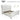 Luxurious Chenille Sleigh King/Queen Size Bed Frame with Tufted Wingback HeadboardCreamQueen - Berkana Home