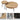 Modern Farmhouse Round Coffee Table Set of 2 - Natural Wood Finish Circle Cocktail Table with Matching Side and End TablesRing - Berkana Home