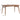 Mid - Century Modern 59 - Inch Dining Table with Solid Wood Tapered LegsWalnut - Berkana Home