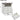 Farmhouse Nightstand with Charging Station & Roman Column DesignWhite - Berkana Home