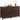 Retro 6 - Drawer Dresser – Classic Wooden Chest of Drawers with Metal Handles for Bedroom & Living Room StorageBrown - Berkana Home