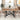 72 Inch Farmhouse Rectangular Solid Wood Dining Table with Metal Legs for 4 - 6 People - Berkana Home