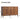 Fluted 6 - Drawer Double Dresser – Modern Wooden Storage ChestBlack - Berkana Home
