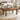 Rustic 63" Rectangular Dining Table – Farmhouse Style Wood Kitchen Table with Solid Legs for 4–6 PeopleBrown - Berkana Home