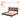 Solid Wood Platform Bed Frame with Curved Slatted Headboard, No Box Spring Needed, Vintage Natural Wood StyleKingCaramel - Berkana Home